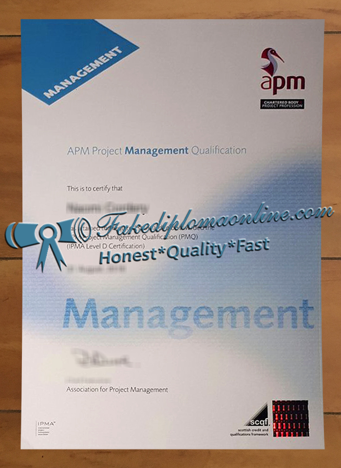 APM certificate