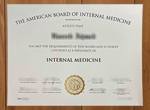 American Board of Internal Medicine Certificate