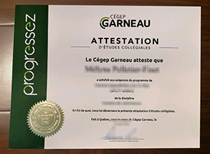 Cégep Garneau certificate