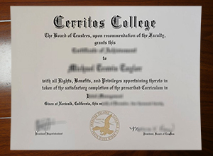 Cerritos College diploma