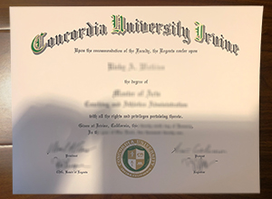 Concordia University Irvine diploma