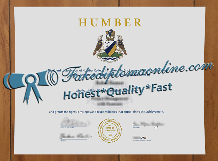 Humber College diploma