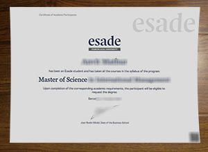 ESADE Business School degree