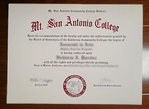 Mt. San Antonio College diploma