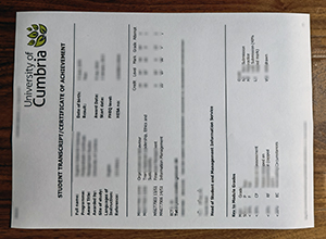 University of Cumbria transcript