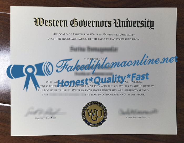 Western Governors University degree