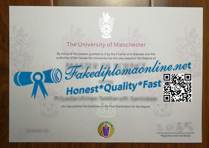 University of Manchester degree