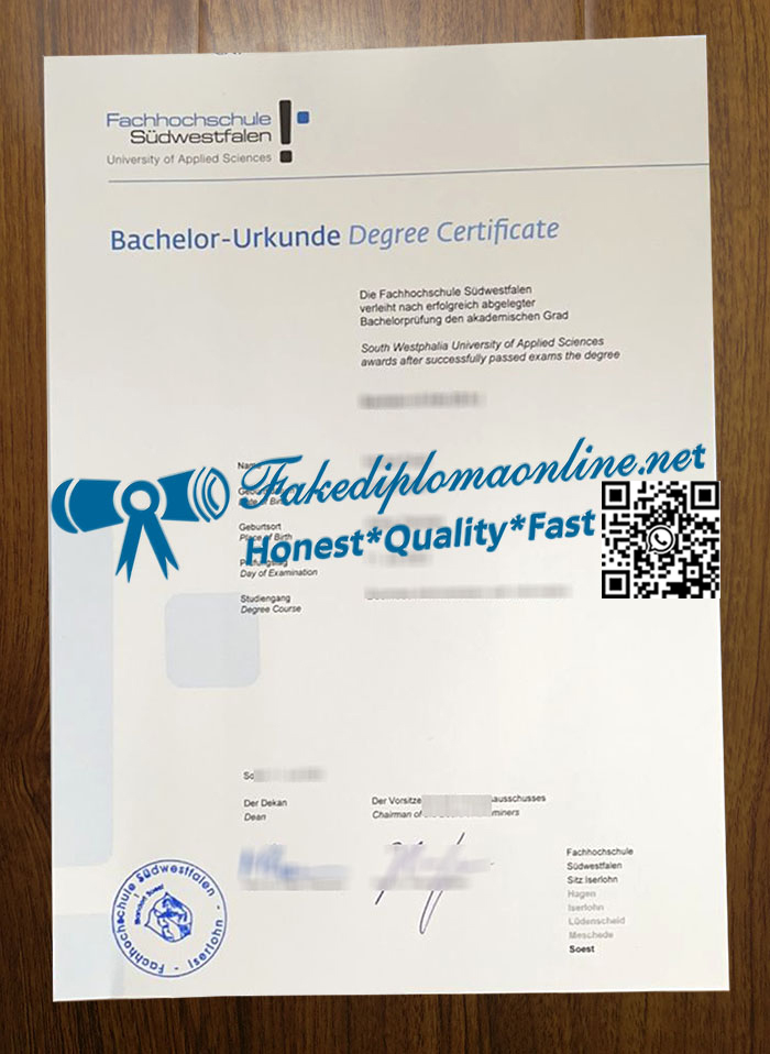 Fachhochschule Südwestfalen degree