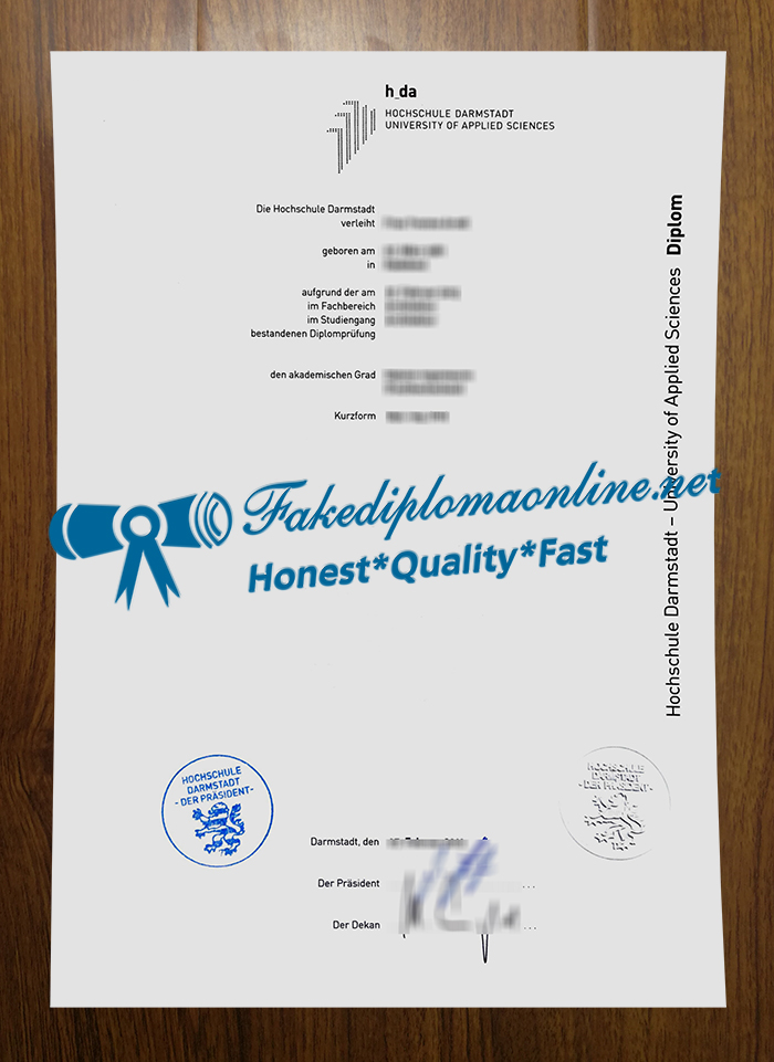 Hochschule Darmstadt degree