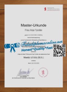 Hochschule für Wirtschaft und Recht Berlin urkunde