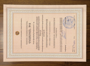 Yerevan State University degree