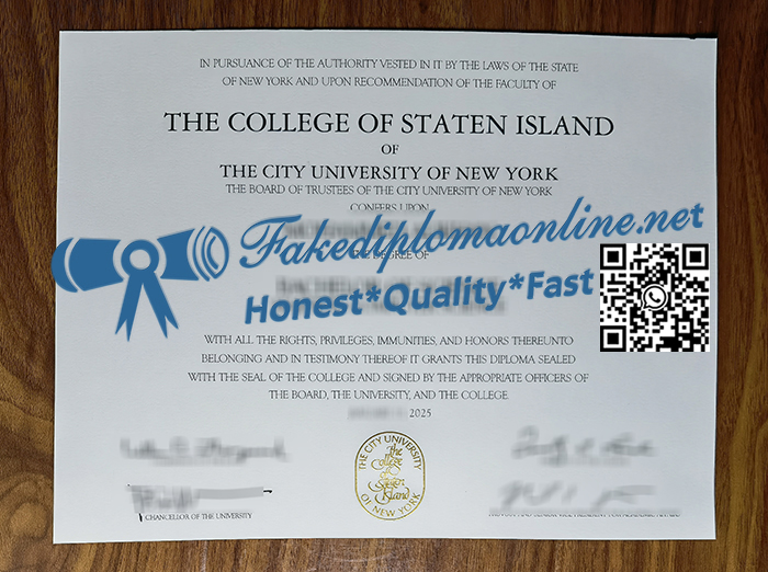 College-of-Staten-Island-diploma