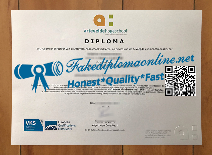 Arteveldehogeschool-diploma