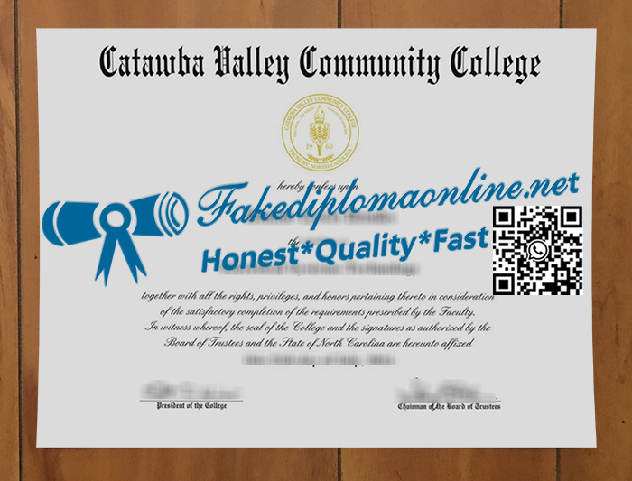 Catawba-Valley-Community-College-diploma