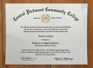 Central Piedmont Community College diploma