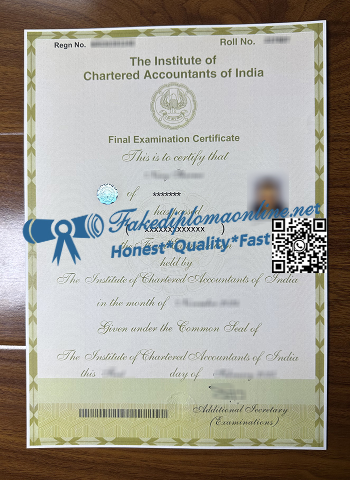 Institute-of-Chartered-Accountants-of-India-certificate