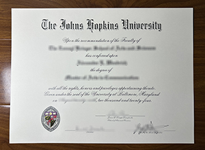 Johns Hopkins University degree