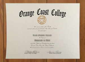 Orange Coast College diploma