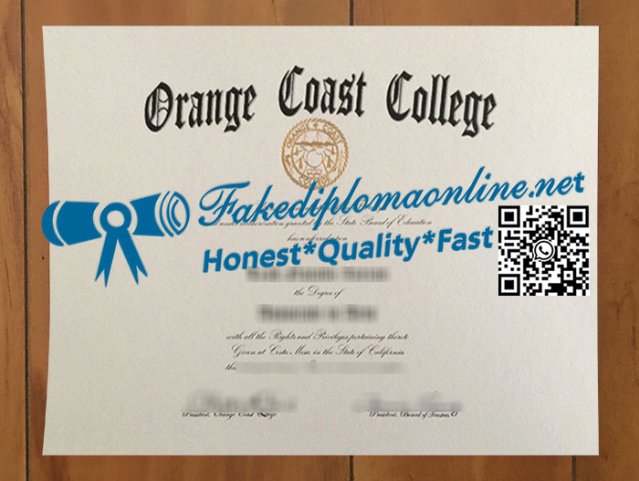 Orange-Coast-College-diploma