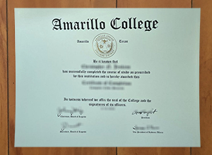 Amarillo College diploma
