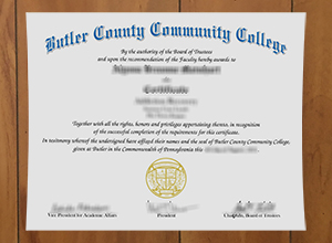 Butler County Community College diploma