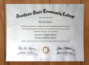 Davidson-Davie Community College diploma