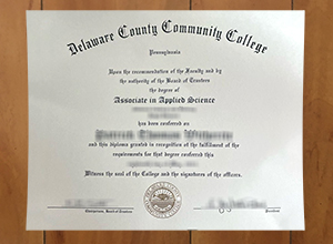 Delaware County Community College diploma