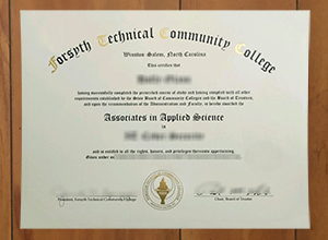 Forsyth Technical Community College diploma