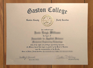 Gaston College diploma