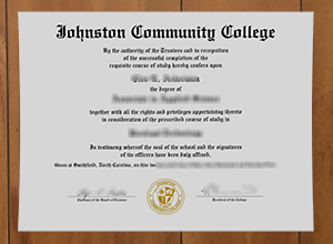 Johnston Community College diploma