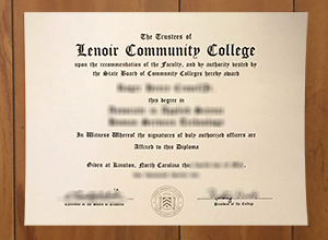 Lenoir Community College diploma