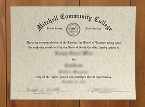 Mitchell Community College diploma