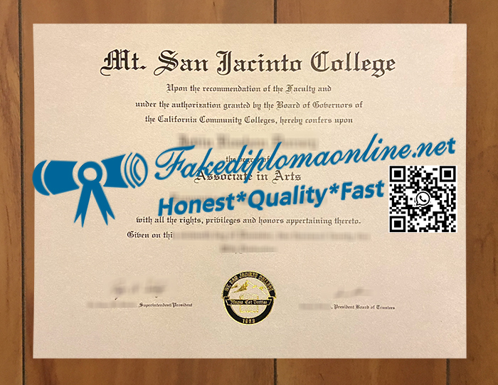 Mt. San Jacinto College degree