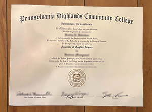 Pennsylvania Highlands Community College diploma