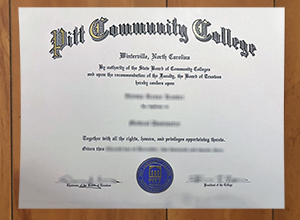 Pitt Community College diploma