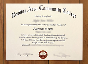 Reading Area Community College diploma