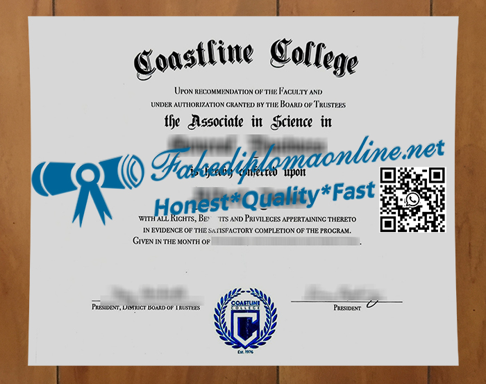 Coastline College diploma