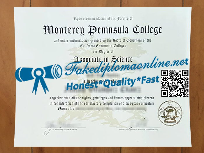 Monterey Peninsula College degree