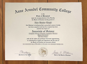 Anne Arundel Community College diploma