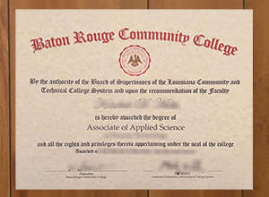 Baton Rouge Community College diploma