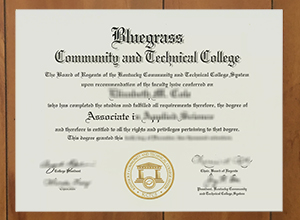 Order Bluegrass Community and Technical College degree online