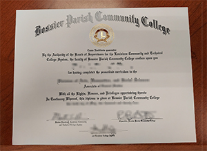 Bossier Parish Community College diploma