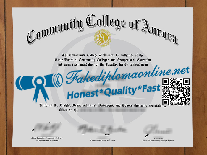 Community College of Aurora degree