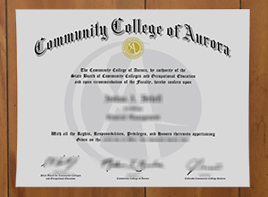 Order Community College of Aurora degree, buy CCA diploma