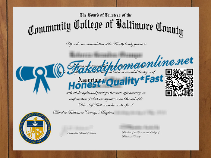 Community College of Baltimore County degree