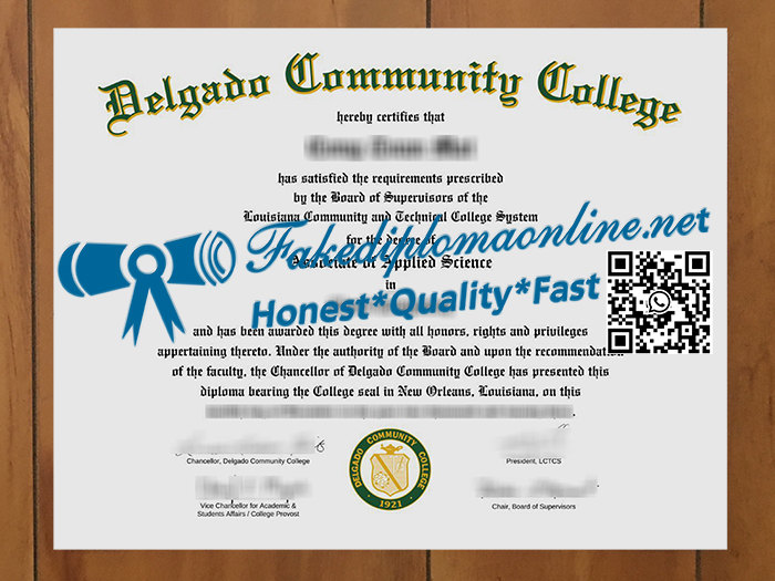 Delgado Community College degree