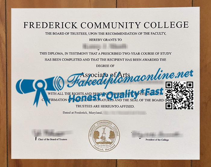 Frederick Community College degree