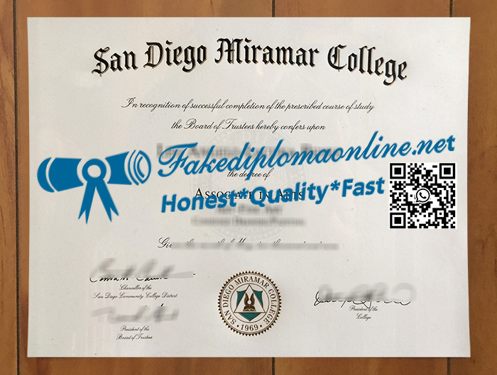 San Diego Miramar College degree