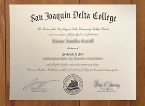 San Joaquin Delta College diploma