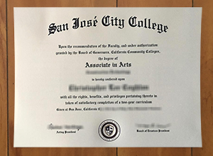 San Jose City College diploma